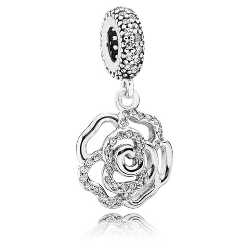 Shimmering Rose Dangle