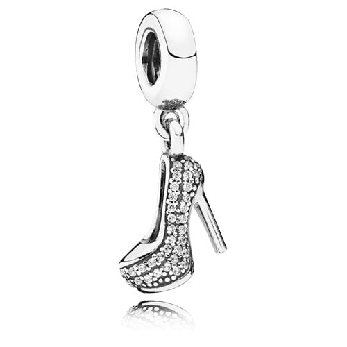 Pavé Stiletto Shoe Dangle Charm
