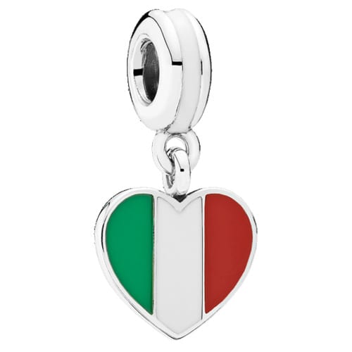 Italy Heart Flag Dangle