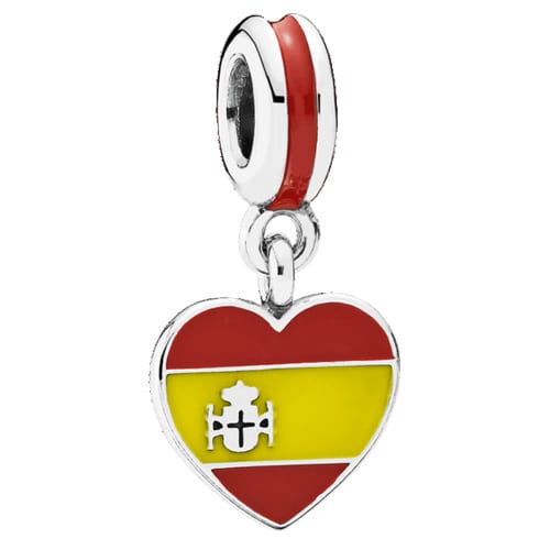 Spain Heart Flag Dangle