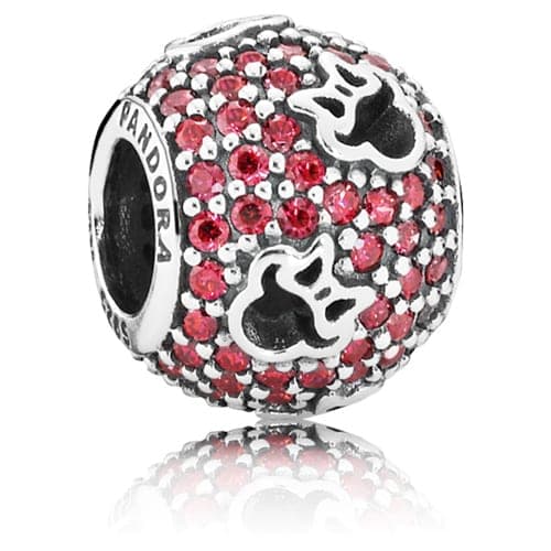 Pandora Disney Minnie Silhouettes with Red Zirconia Charm 791584CZR 791584C — Foto 1 von 1