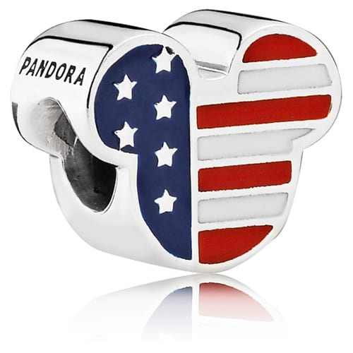 Disney Mickey Americana Red White and Blue Charm
