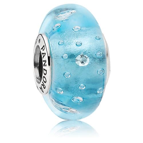 Pandora Blue Effervescence Glass Charm 791618CZ 791618C — photo 1 of 1