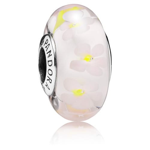 Field of Daises Murano Glass Charm