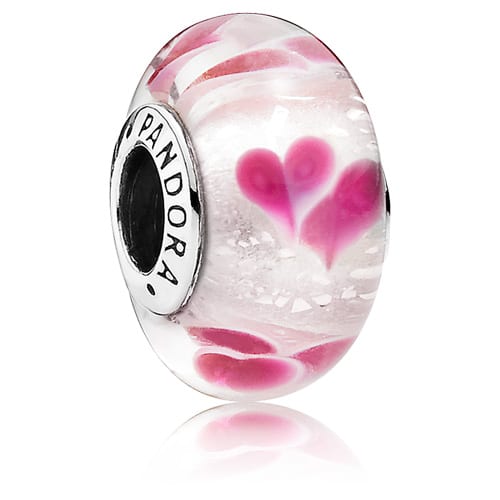 Wild Hearts Glass Charm