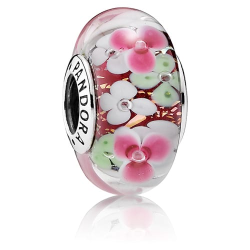 Flower Garden Murano Glass Charm