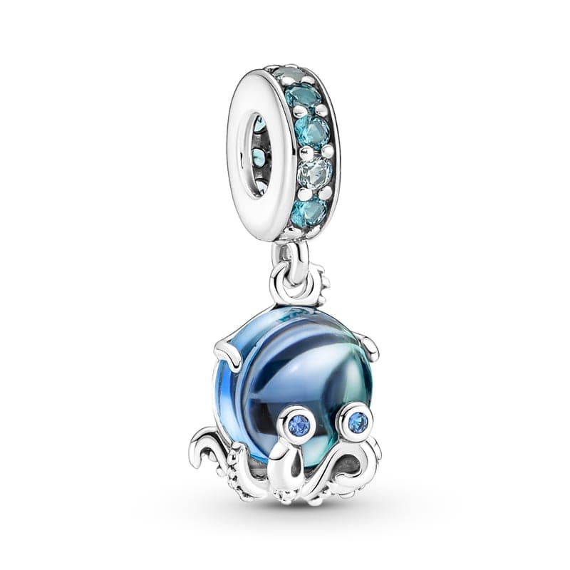 Pandora Murano Glass Cute Octopus Dangle Charm 791694C01 791694 — Foto 1 von 1