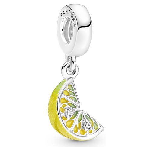 Lemon Slice Sparkling Fruit Dangle Charm