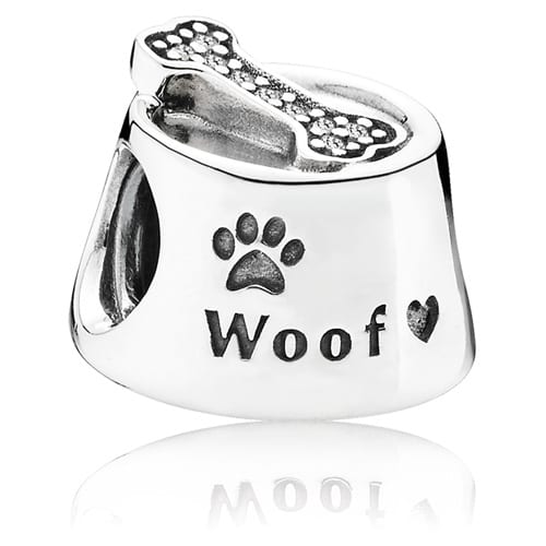 Woof Dog Bowl Charm