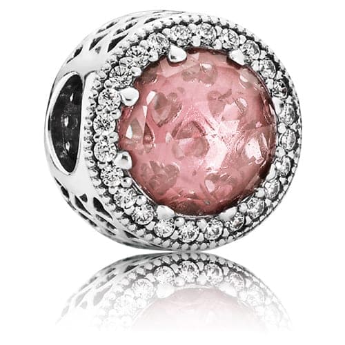 Pandora Radiant Hearts Charm with Blush Pink Crystal 791725NBP 791725 — Foto 1 von 1