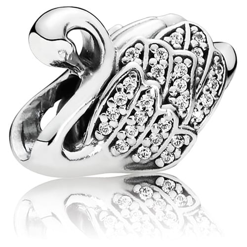 Majestic Swan Charm
