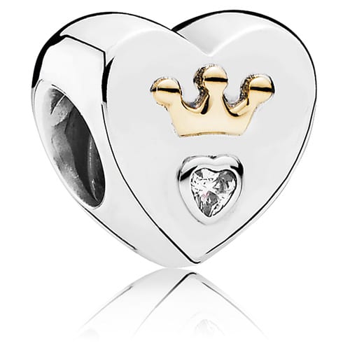 Majestic Heart Charm with 14K Gold