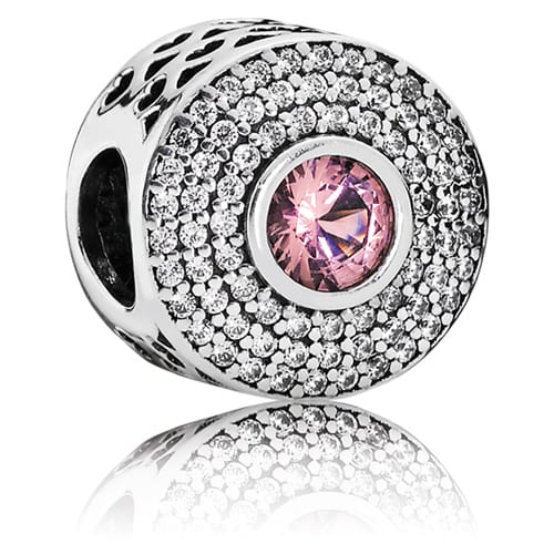 Radiant Splendor Charm with Blush Pink Crystal