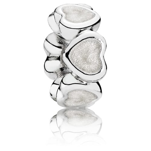 Abundance of Love Spacer with White Enamel