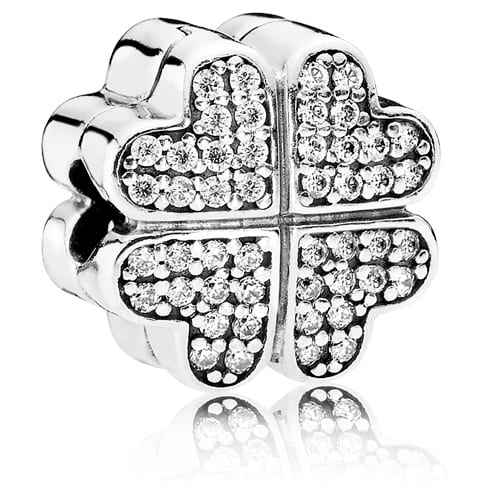 Petals of Love Clip with Clear Zirconia
