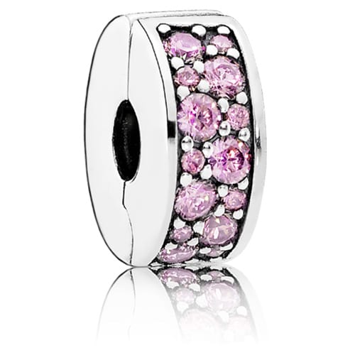Pink Pavé Clip Charm