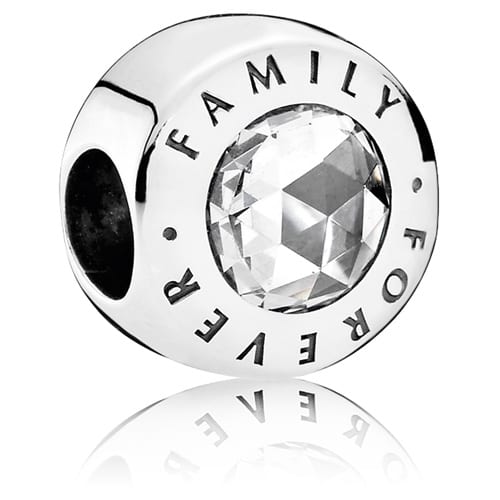 Family Forever Charm with Large Zirconia