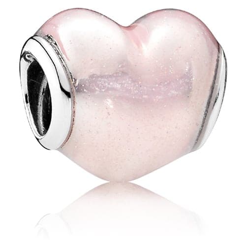 Pandora Glittering Heart Charm with Soft Pink Enamel 791886EN113 791886 — Foto 1 von 1