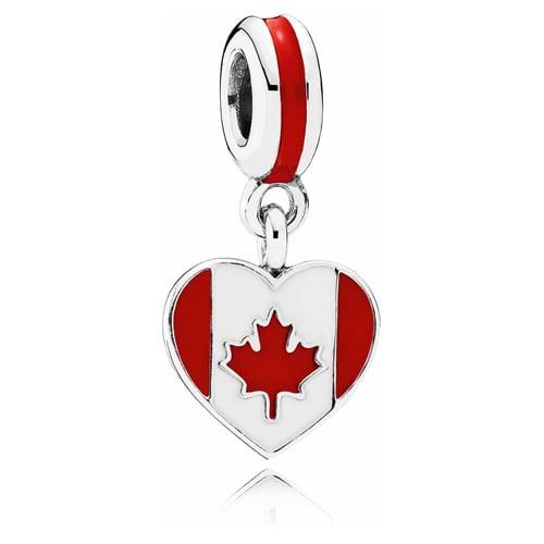 Canada Heart Flag Dangle