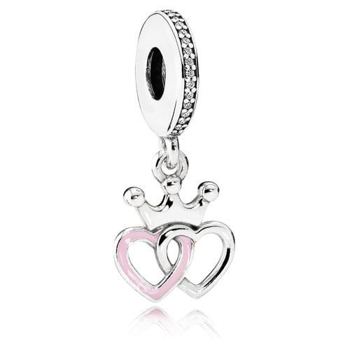 Crowned Hearts Dangle