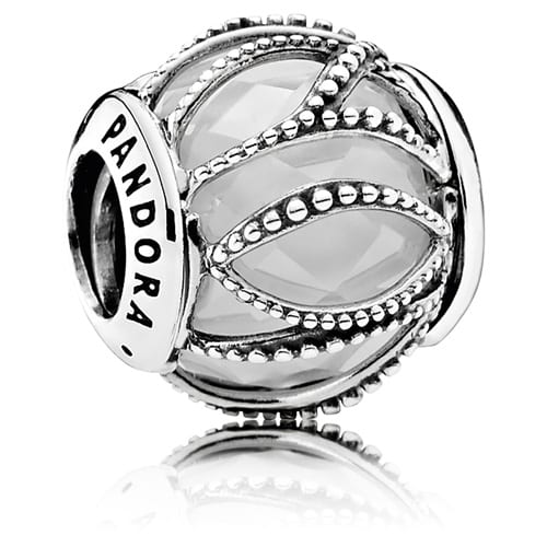 Intertwining Radiance Charm with Clear Zirconia
