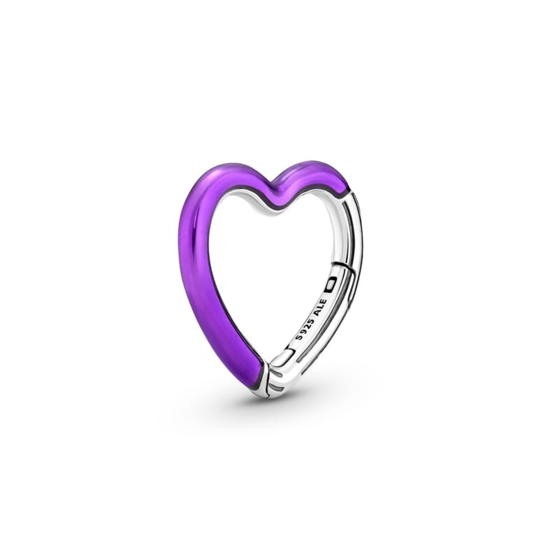 Bright Purple Styling Heart Connector