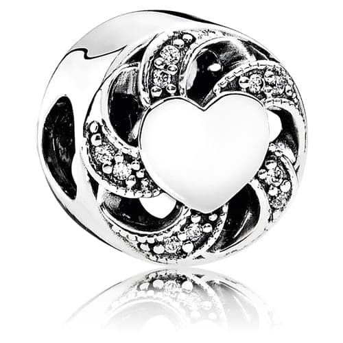 Pandora Ribbon Heart Charm 791976CZ 791976 — photo 1 of 1