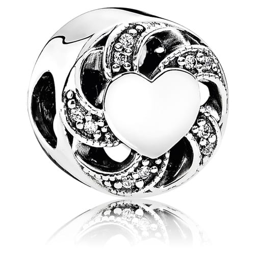 Ribbon Heart Charm