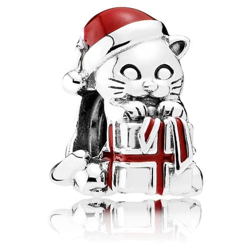 Pandora Christmas Kitten Charm with Red Enamel 792007EN39 792007 — photo 1 of 1