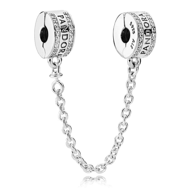 Pandora Logo Safety Chain, Clear CZ 792057CZ 792057C — photo 1 of 2