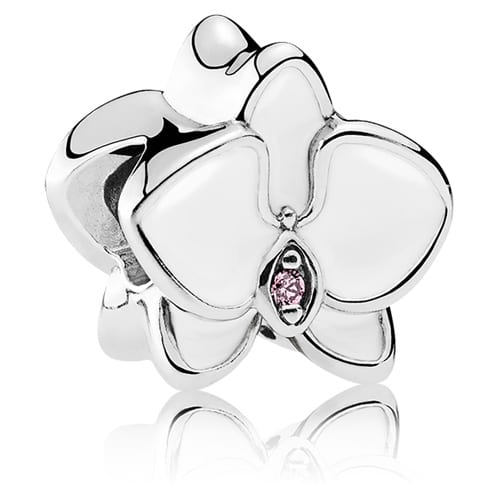 White Orchid Charm