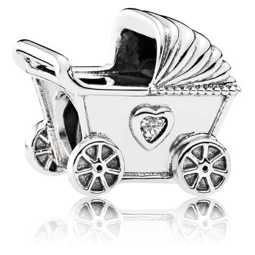 Pandora Baby Carriage with Zirconia 792102CZ 792102C — photo 1 sur 1