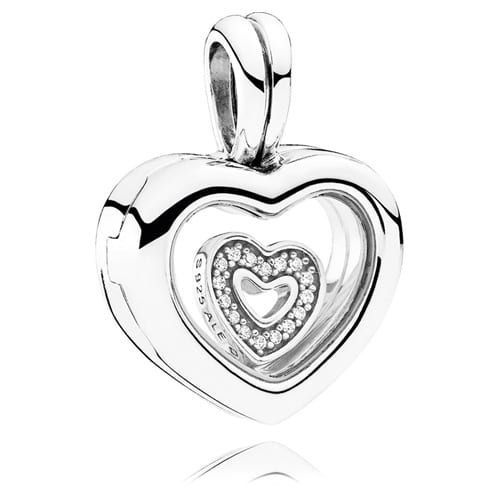 Small Floating Heart Locket