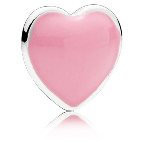 Pink Heart Locket Charm