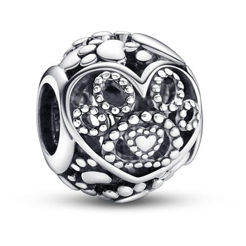 Pandora Fur Baby Hearts and Paw Prints Charm 792248C00 792248 — Foto 1 von 1