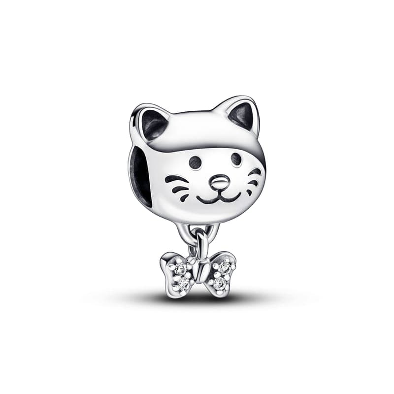 Pandora Pet Cat and Bow Charm 792255C01 792255 — photo 1 of 1