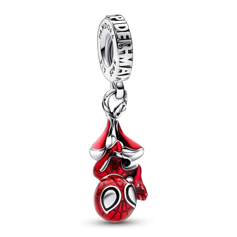 Pandora Marvel Hanging Spider-Man Dangle Charm 792323C01 792323 — Foto 1 von 1