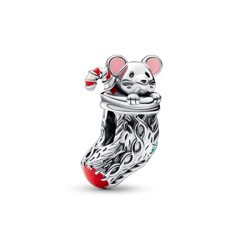 Mouse & Christmas Stocking Charm