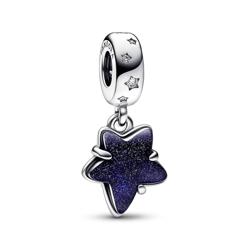 Pandora Celestial Galaxy Star Murano Dangle Charm 792368C01 792368 — Foto 1 von 1