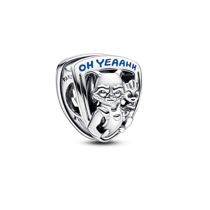 Pandora Marvel Guardians of the Galaxy Rocket Raccoon & Groot Emblem Charm 792565C01 792565 — Foto 1 von 1