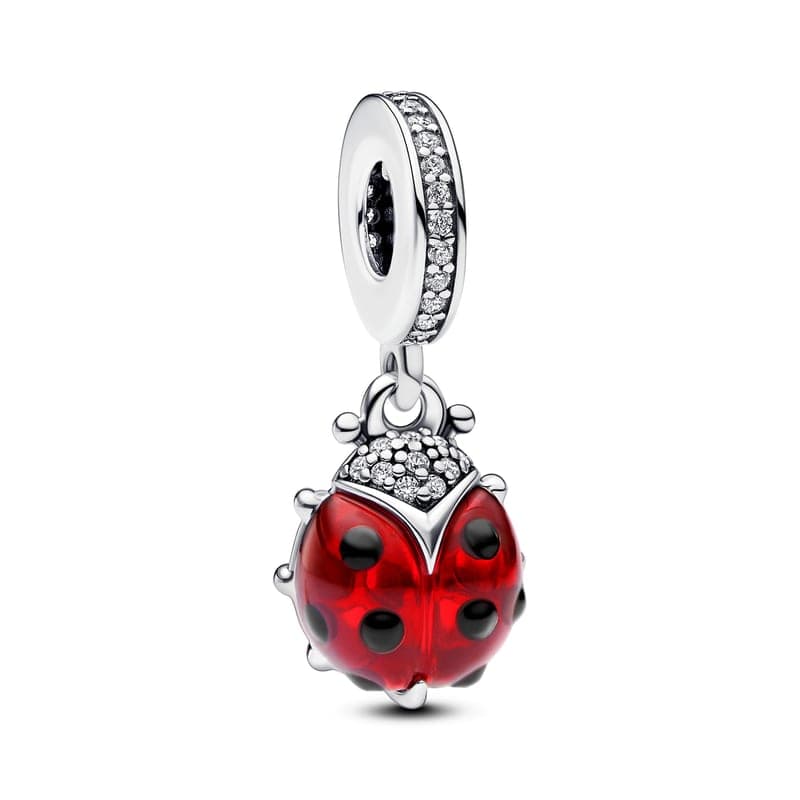 Pandora Red Ladybird Dangle Charm 792571C01 792571 — Foto 1 von 1