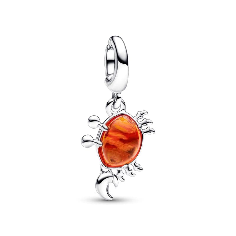 Pandora Disney The Little Mermaid Sebastian Crab Dangle Charm 792694C01 792694 — Foto 1 von 1