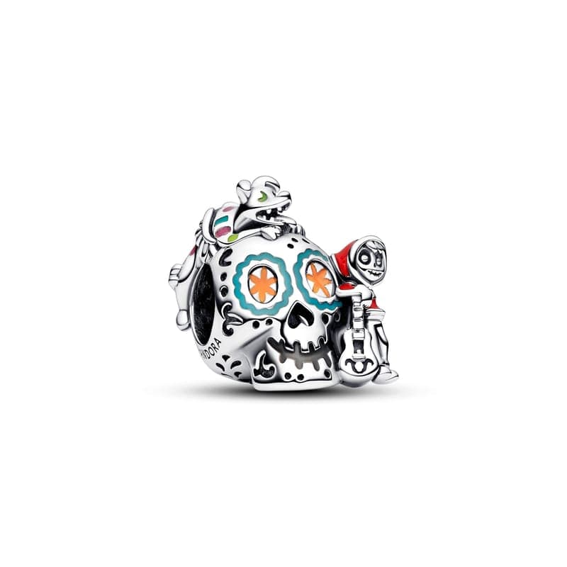Pandora Disney Pixar Coco Miguel & Dante Skull Glow-in-the-dark Charm 792817C01 792817 — Foto 1 von 1