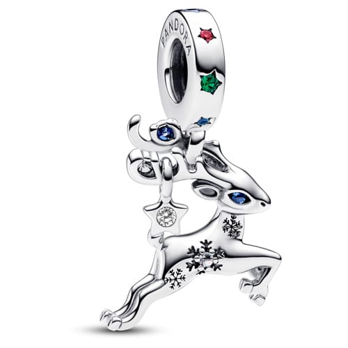 Magical Christmas Reindeer Dangle Charm