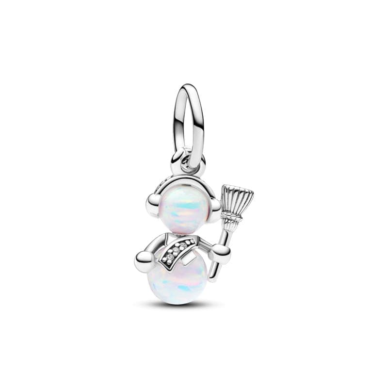 Pandora Opalescent Snowman Dangle Charm 792981C01 792981 — Foto 1 von 1
