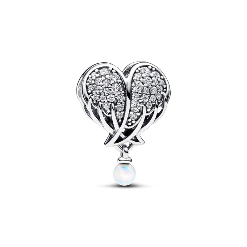 Pandora Sparkling Angel Wings & Heart Charm 792980C01 792980 — Foto 1 von 1