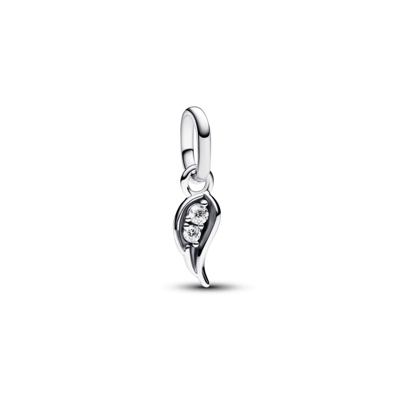Sparkling Angel Wing Mini Dangle Charm
