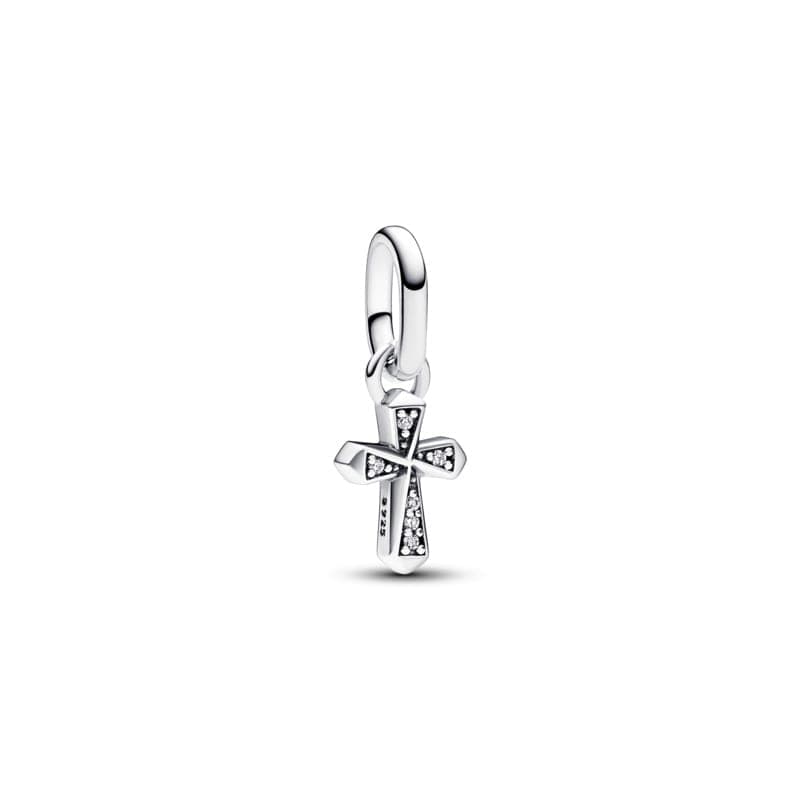Pandora Sparkling Cross Mini Dangle Charm 793044C01 793044 — Foto 1 von 1