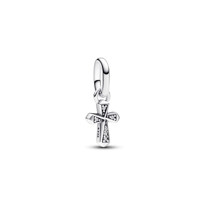 Sparkling Cross Mini Dangle Charm