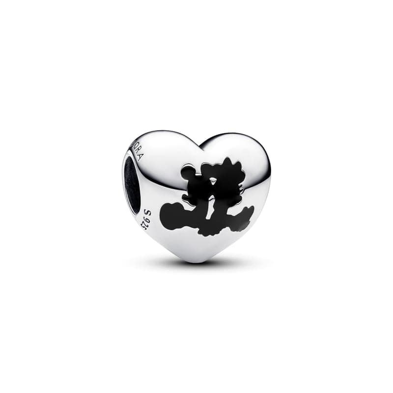 Pandora Disney Mickey Mouse & Minnie Mouse Heart Charm 793092C01 793092 — Foto 1 von 1